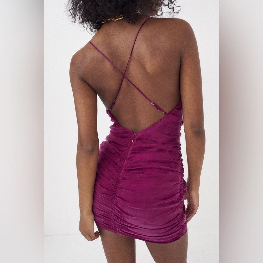 For Love & Lemons Allie Mini Dress in Purple/Pink. NWT. Size S - Picture 2 of 16